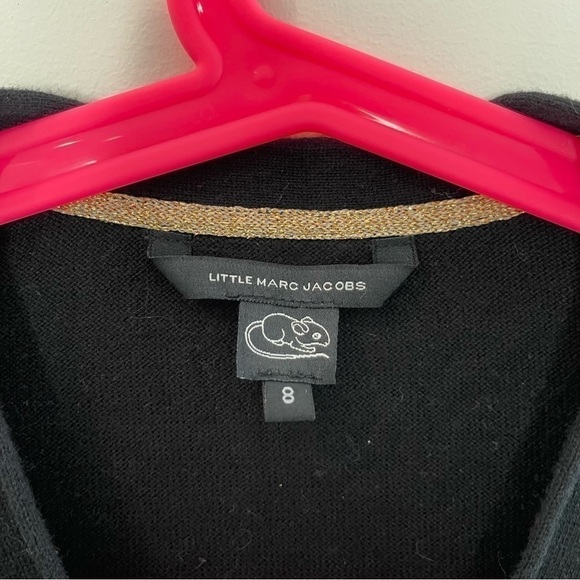 LITTLE Marc Jacobs Black and Gold Kids Cardigan size 8 - Picture 3 of 5